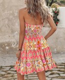 Fashionable and Sexy Off-shoulder Halter Neck Dress