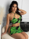 Sexy Printed Slim Skirt Two-piece Set