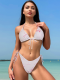 Sexy Three-point Backless Strappy Bikini Set