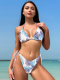 Sexy Three-point Backless Strappy Bikini Set