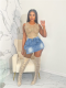 Fashionable Irregular Denim Skirt