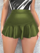 Green Sexy Bag Hip Shorts