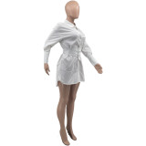 Casual Solid Color Women's Shirt Dress