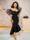 Sexy Gauze One-shoulder Fishtail Perm Dress
