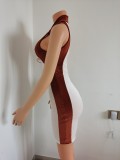 Sexy Cutout Lace-Up Sleeveless Dress