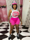 Rose Red Sexy Butt Lifting Slimming Lace See-through Bow Shorts