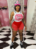 Red Sexy Butt Lifting Slimming Lace See-through Bow Shorts