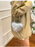 Silver Summer Love Rhombus Chain Shoulder Crossbody Bag