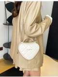 Off White Summer Love Rhombus Chain Shoulder Crossbody Bag