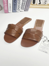 Brown Stylish Flat Back Open Toe Sandals
