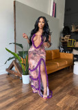 Sexy Slim Suspender Mesh Dress
