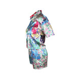 Casual Printed Short-Sleeved Shirt And Shorts Two-Piece Set