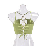 Sexy Halter Neck Strappy Vest