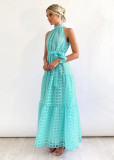 Sexy Sleeveless Waist Swing Dress