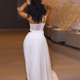Sexy See-through One-shoulder Suit