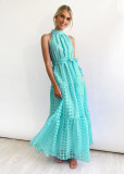 Sexy Sleeveless Waist Swing Dress