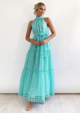 Sexy Sleeveless Waist Swing Dress
