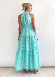 Sexy Sleeveless Waist Swing Dress