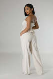 Apricot Sexy Tube Top Trousers Two Piece Set