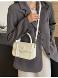 White Summer Versatile Shoulder Messenger Bag Popular Online Small Square Handbag