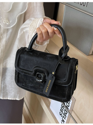 Black Summer Versatile Shoulder Messenger Bag Popular Online Small Square Handbag