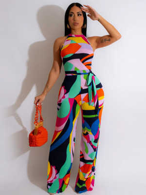 Hot Selling Hot Style Printed Sexy Jumpsuit