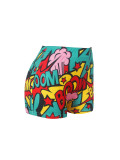 Sexy Women's Tight Printed Shorts Yoga Pants