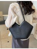 Black Shoulder Bag Niche Versatile Large Capacity Tote Bag