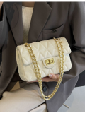 White Fashion Small Square Bag Simple Crossbody Shoulder Bag