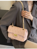 Pink Fashion Small Square Bag Simple Crossbody Shoulder Bag
