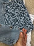 Blue Fashionable Buttoned Denim Vest Top