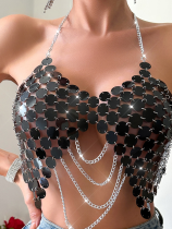 Black Fashion Nightclub Sexy Sequins Bikini