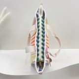 Casual Hand-held One-shoulder Cross-body Canvas Colorful Tote Bag