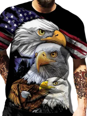Personalized Printed Pattern Street Men's Casual Sports T-Shirt