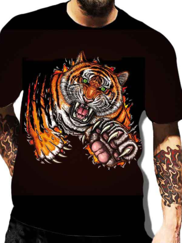 Personalized Printed Pattern Street Men's Casual Sports T-Shirt