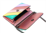 Fashionable Contrasting Color Stitching Crossbody Chain Bag