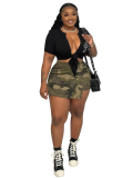 Stylish Casual Camo Pocket Shorts