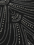 Black Sling Hot Diamond Bubble Beads Sexy Dress