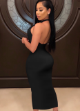 Sexy Halterneck Hollow Backless Dress