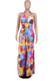 Fashionable Backless Wide Leg Jumpsuit