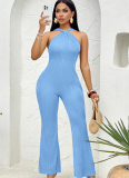 New Summer Halter Neck Casual Jumpsuit