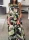 Oversized Flag Print Casual Jumpsuit