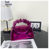 Stylish Pleated Chain Shoulder Crossbody Bag