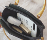 Fashionable Matte Stitching Crossbody Handheld Round Bag