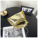 Stylish Pleated Chain Shoulder Crossbody Bag