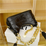 Stylish Crocodile Pattern Chain Hand Crossbody Shoulder Bag