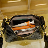 Stylish Crocodile Pattern Chain Hand Crossbody Shoulder Bag