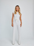 Fashionable Sleeveless Slimming Wide Leg Jumpsuit