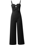 Sexy Three-dimensional Flower Suspender Jumpsuit