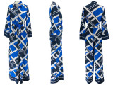 Casual Wide-leg Pants Abstract Pattern Trousers Suit